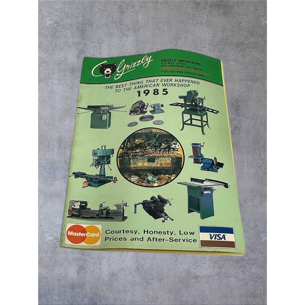 Grizzly Imports 1985 Tool Catalog Vintage Machinery Guide Green